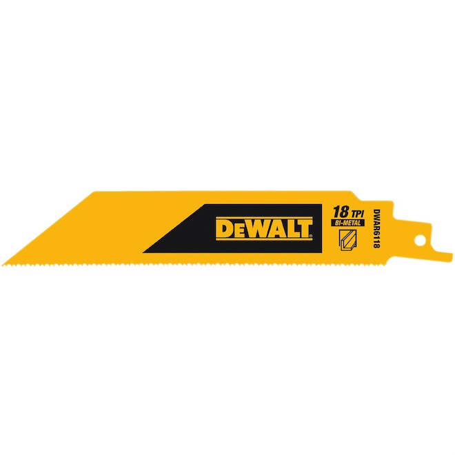 LAMES SCIE ALTERNATIVE 6'' 18TPI BI-METAL (5 PACK) DEWALT DWAR6118