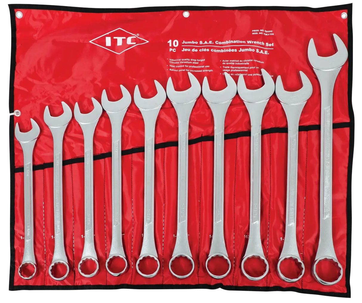 JEU DE CLÉS COMBINÉS JUMBO SAE ITC 020202