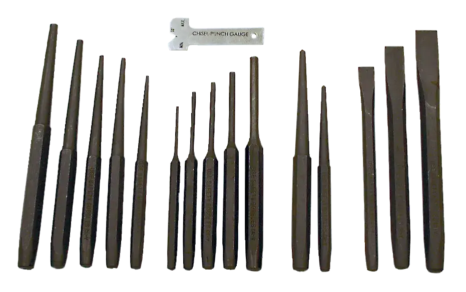 ENSEMBLE DE POINÇONS ET BURINS 16PCS ITC