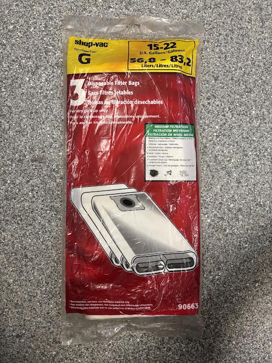 SAC-FILTRE JETABLE PKG: 3 90663