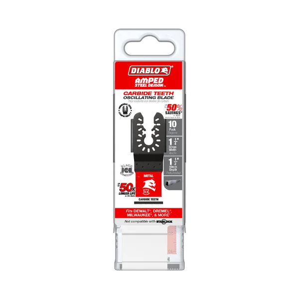 1-1/4 LAME OSCILLANTE A DENTS CARBURES POUR METAL (10PKT) DOU125CF10