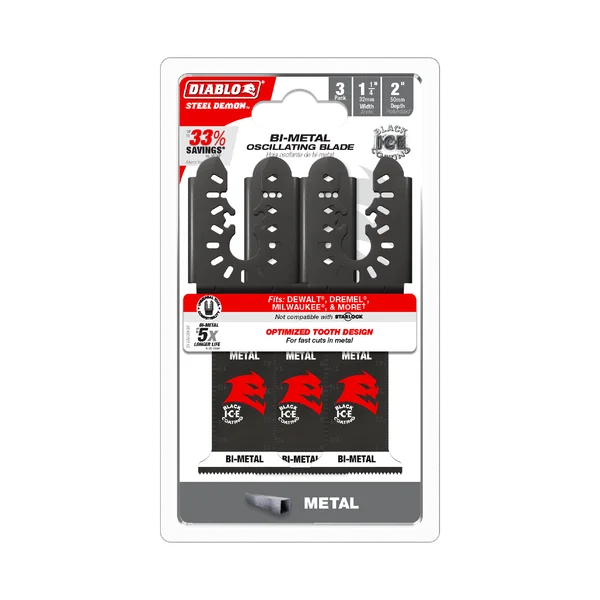 1-1/4 LAME OSCILLANTE BI-METAL POUR METAL (3PQT) DOU125BF3