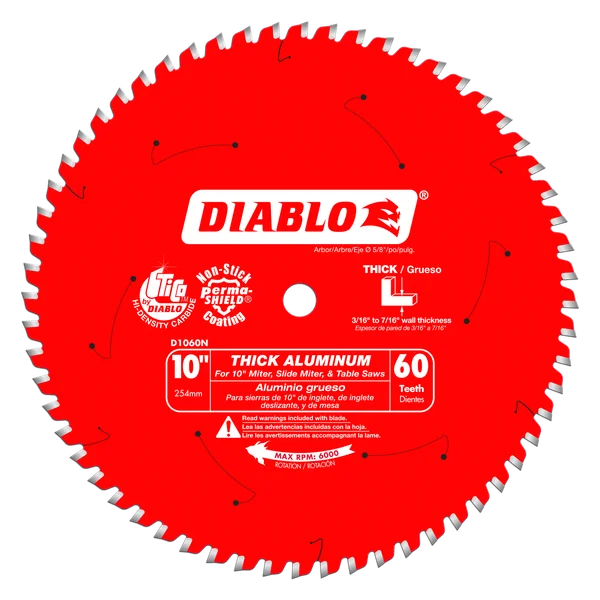 LAME DE SCIE 10" DIABLO ALU 60D (D1060N)