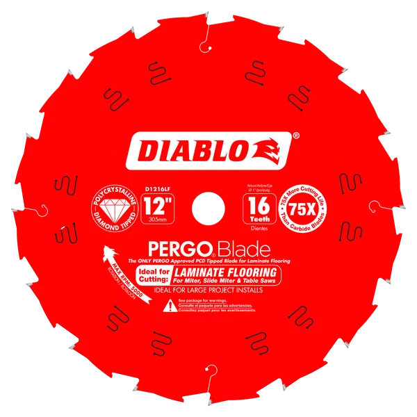 12" DIABLO FLOOR 16D SAW BLADE (D1216LF)