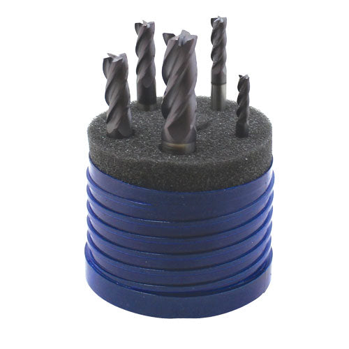 ENSEMBLE END MILL CARBURE VARIABLE 5 PIECES GS TOOLING 153005