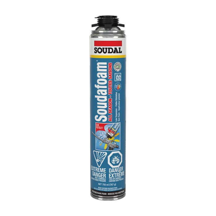 SOUDAFOAM URÉTHANE TOUTES SAISONS 750ML SOUDAL 153212