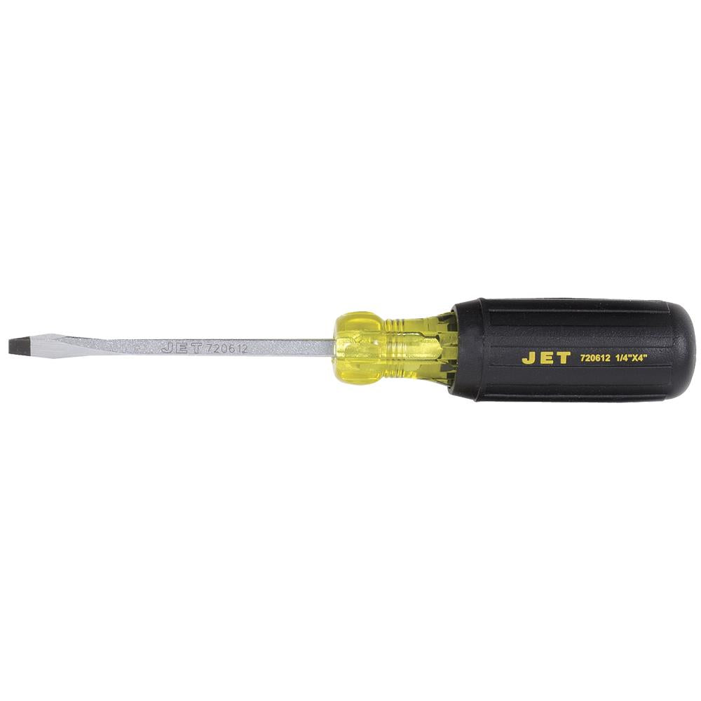 FLAT SCREWDRIVER 1/4 X 4'' JET (CUSHION GRIP)