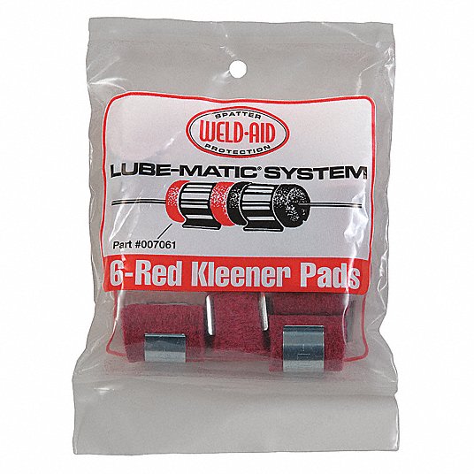 LUBE MATIC WELD-AID KLEENER PADS PAQUET DE 6