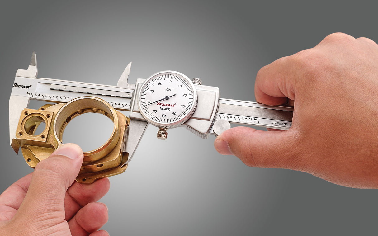 VERNIER 0-6" .001" STARRETT 3202-6 Graduations