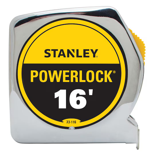 STANLEY POWERLOCK MEASURING TAPE 16'