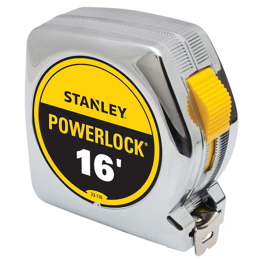 STANLEY POWERLOCK MEASURING TAPE 16'