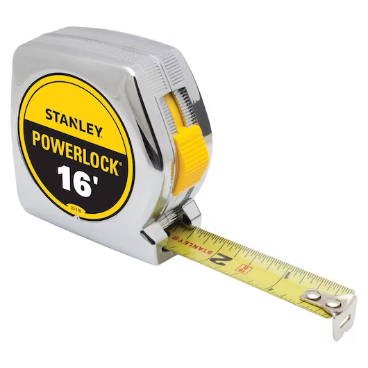 STANLEY POWERLOCK MEASURING TAPE 16'