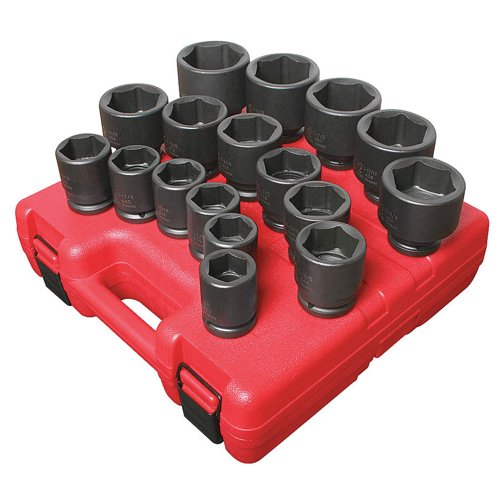 ENS. DE DOUILLES IMPCT 3/4 DR. REG. 17PCS