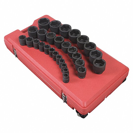 KIT DOUILLE IMPACT 3/4" DR. PROFOND 26PCS METRIQUE