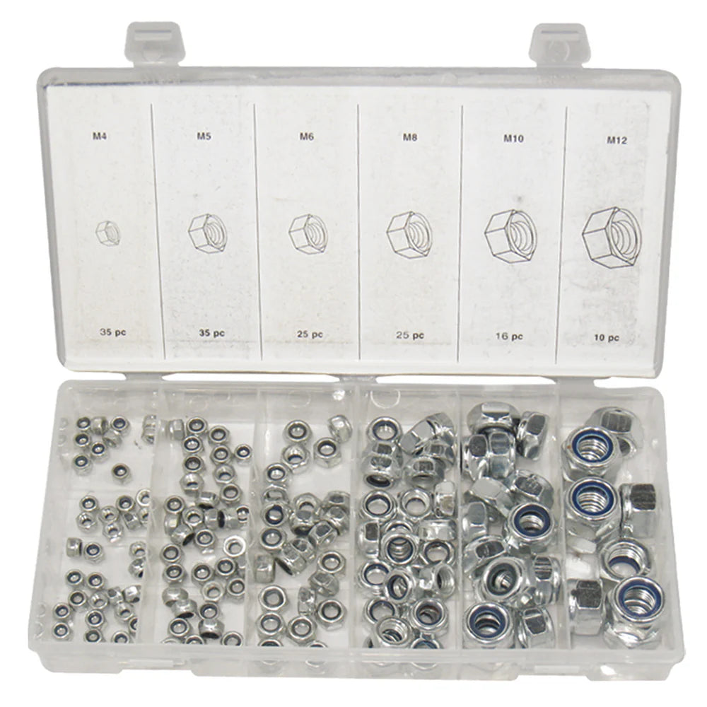 JEU DE CONTRE-ÉCROUS EN NYLON 146 PIECES BRABER 67.444.146