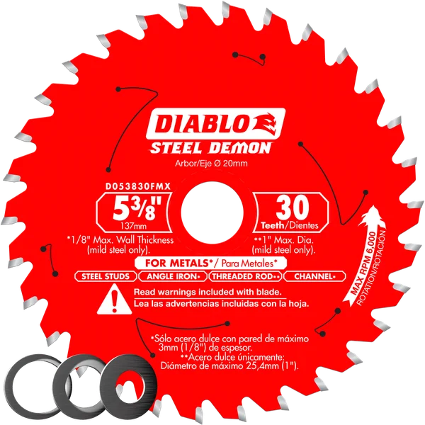 LAME DE SCIE 5-3/8" DIABLO METAL 30D (D053830FMX)