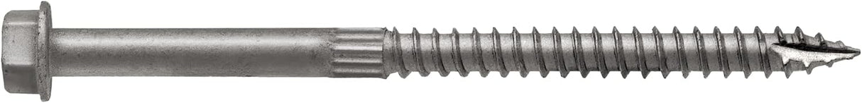 Structural 1/4 x 3-1/2 inch wood screw with 2-1/4 inch thread length, pack of 25 strongtie screws