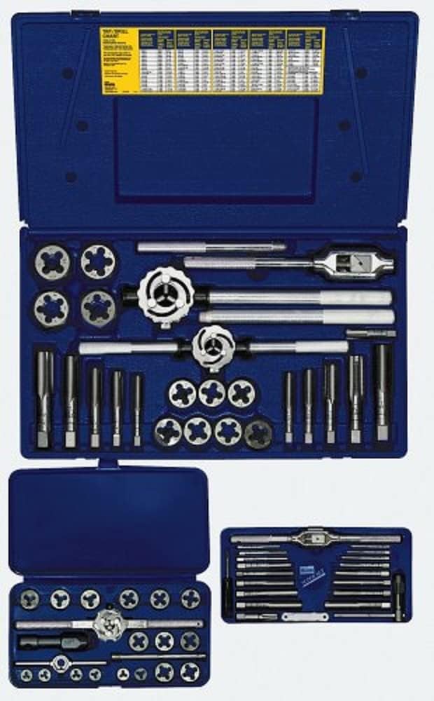 JEU DE TARAUDS ET FILIERES 66 PCS METRIQUE 97312