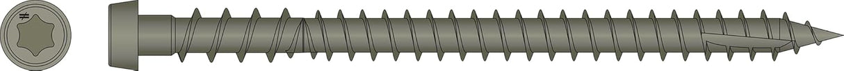DCU COMPOSITE SCREW #10 X 2-3/4 (QTY 350) STRONG TIE DCU234GRR350