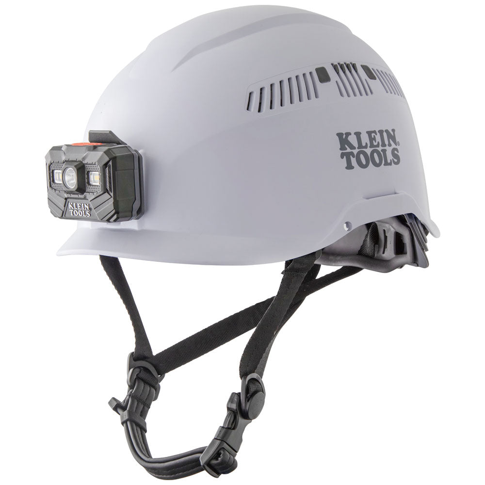 CASQUE KLEIN BLANC AVEC LAMPE