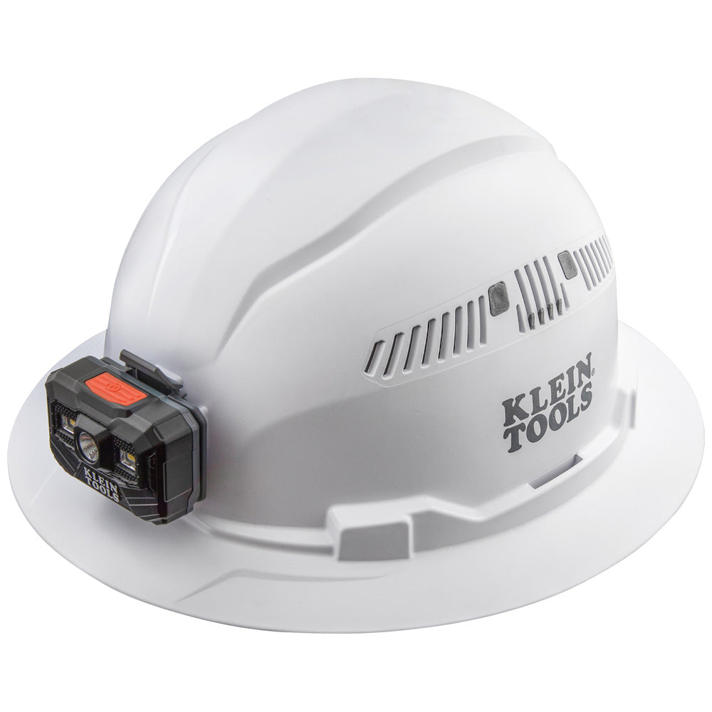 CASQUE DE CHANTIER AVEC LAMPE FRONTALE