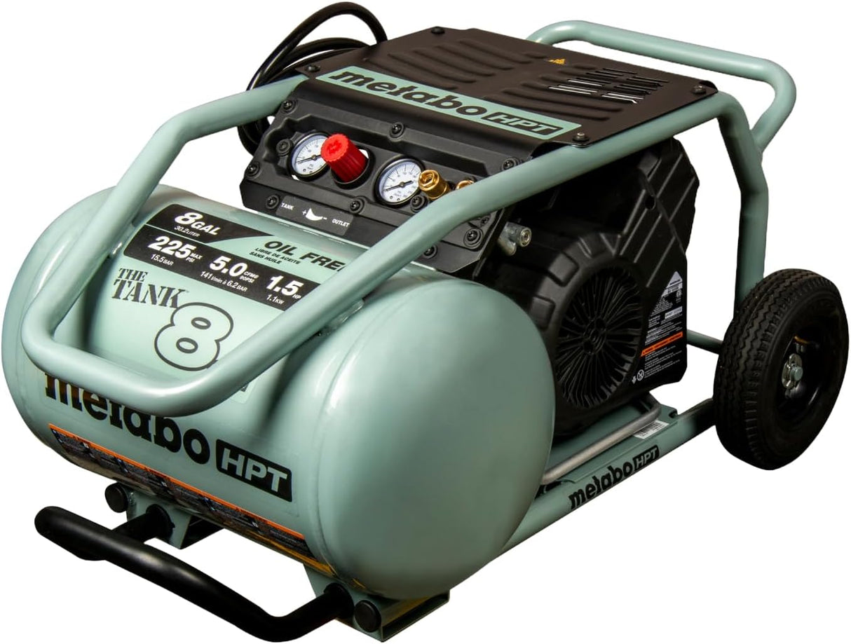 8 GALLON 225 PSI THE TANK METABO HPT EC1315SM COMPRESSOR