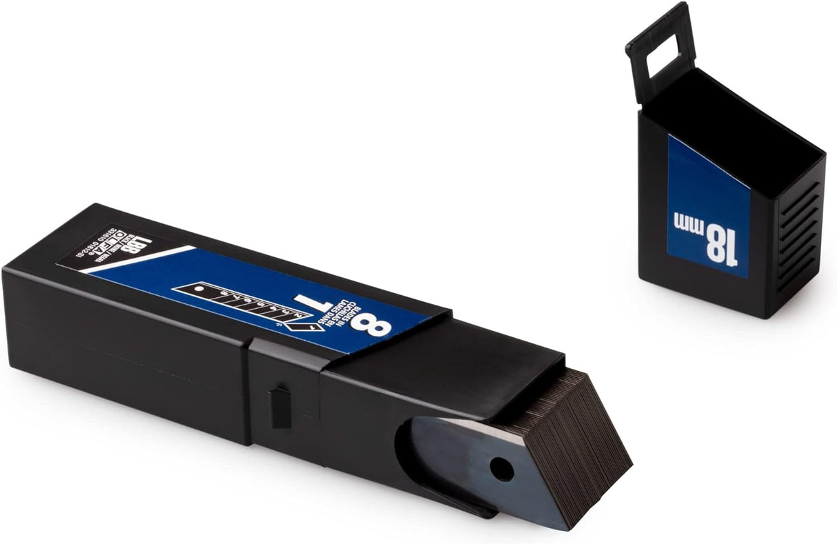 OLFA 18MM BLACK LBB REPLACEMENT BLADE (PK50)