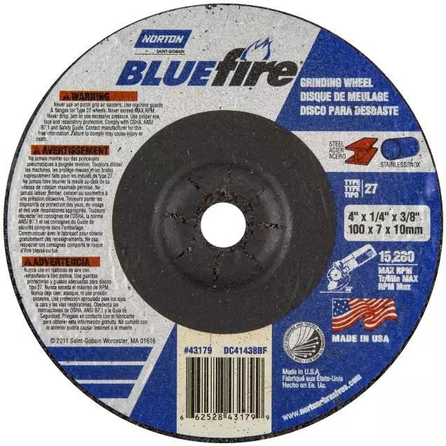 MEULE 6 x 1/4 x 7/8 T27 BLUEFIRE NORTON (66252843203)