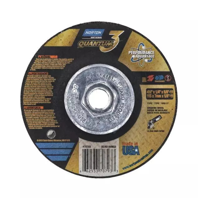 MEULE 4-1/2 x 1/4 x 7/8 T27 QUANTUM 3 NORTON (66253370794)