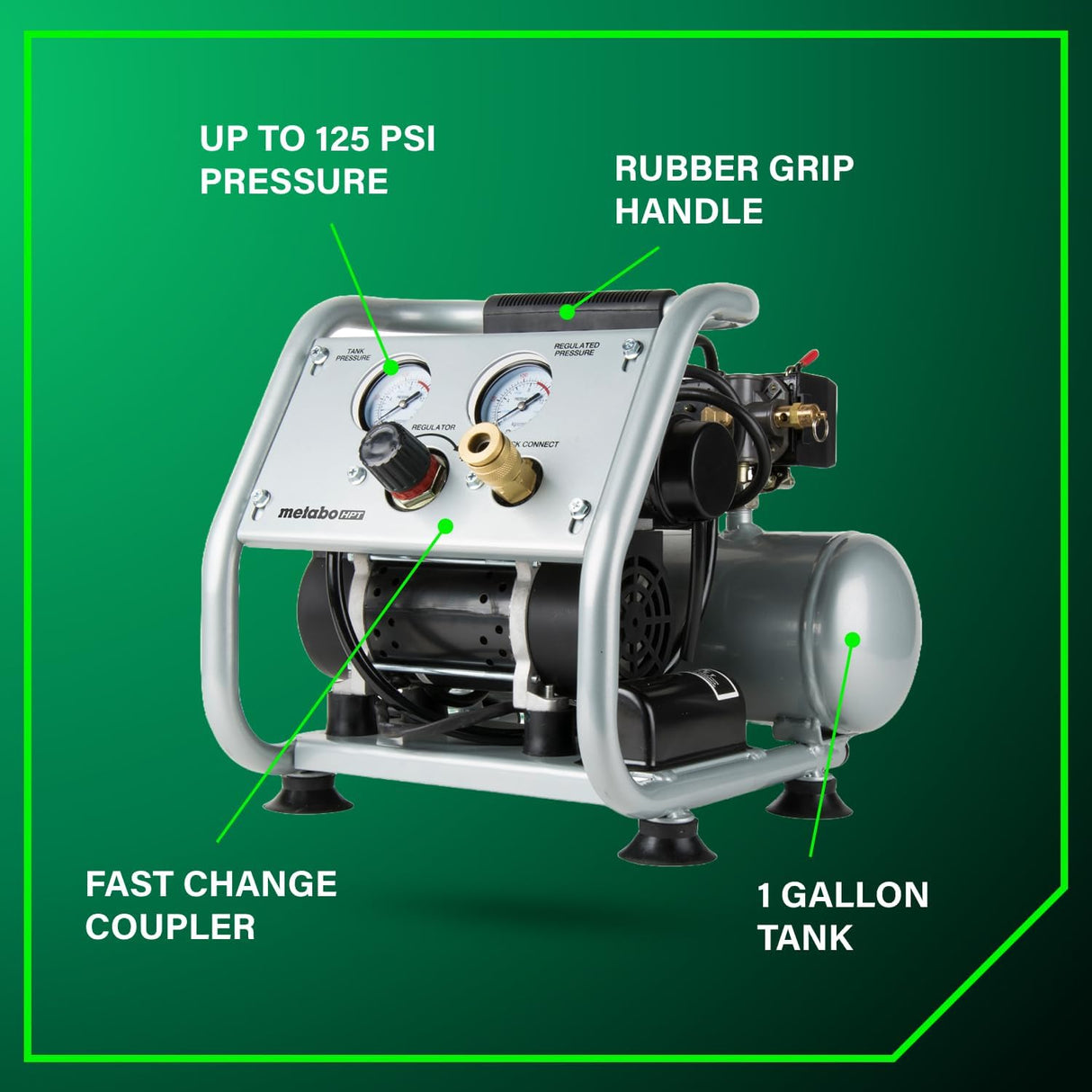 COMPRESSOR 0.5 HP 1 GALLON 125 PSI METABO HPT EC28MM