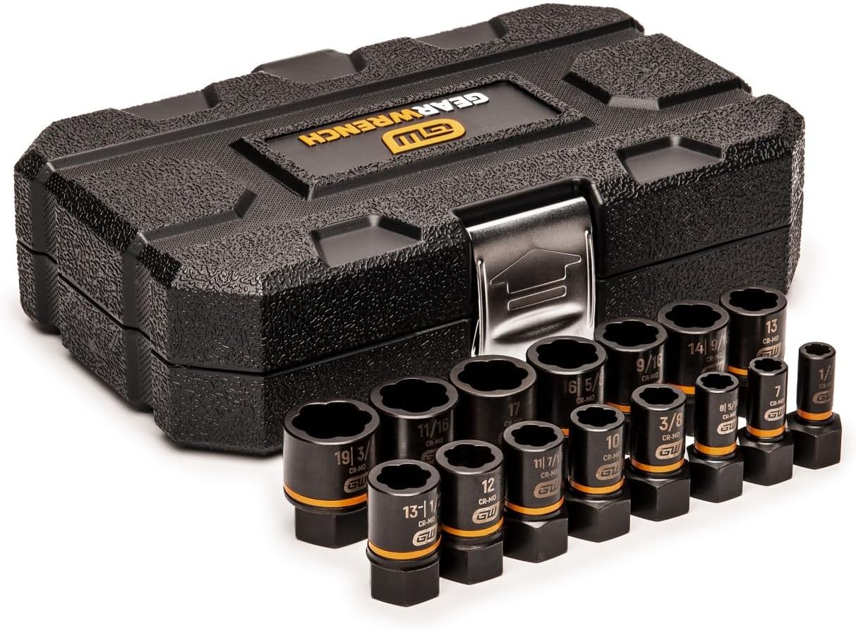 JEU DE DOUILLES D'EXTRACTION 15 PIÈCES 1/4" & 3/8" GEARWRENCH 84783