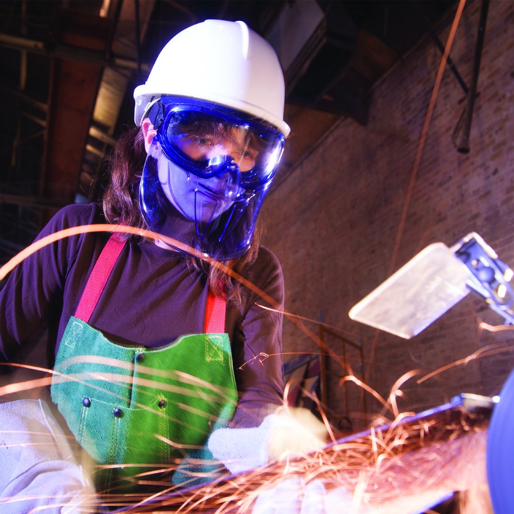 Écran facial en polycarbonate bleu Sellstrom S80300