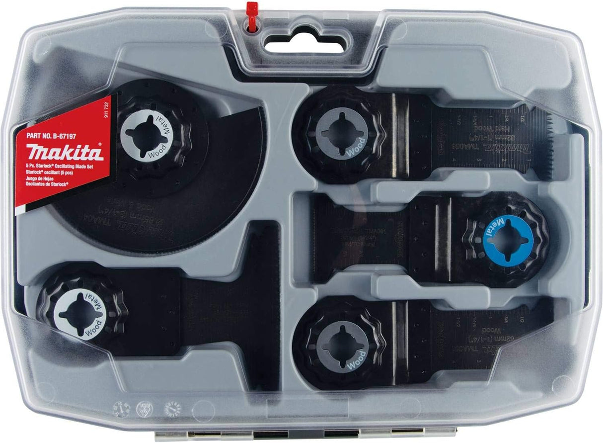 ENSEMBLE DE 5 LAMES OSCILLANTES MAKITA B67197