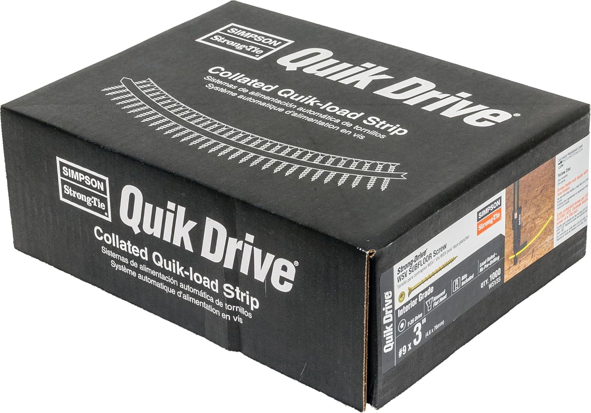 VIS WSV POUR FAUX-PLANCHER #9 X3" QUANTITÉ 1000