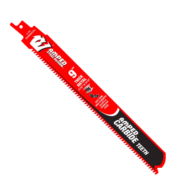 PAQUET DE 3 LAMES DE SCIE ALTERNATIVE AMPED MÉTAL ÉPAIS 9'' 8 DENTS DIABLO DS0908CFA3