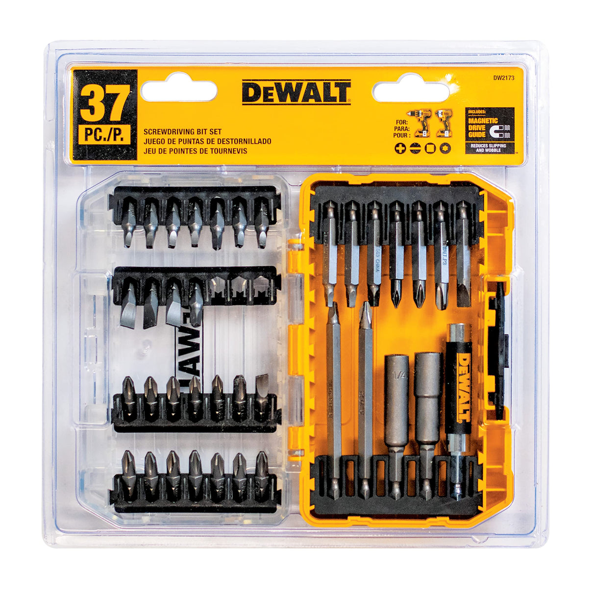 ENS. D'EMBOUT 37 PIÈCES DEWALT