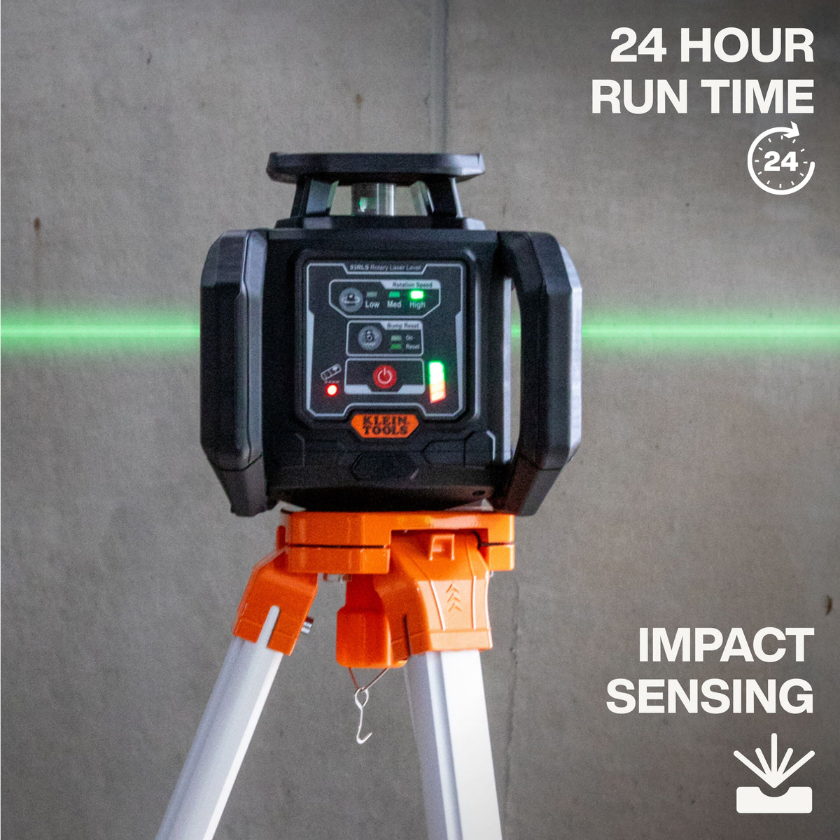 ENSEMBLE DE LASER ROTATIF VERT KLEIN 93RLS