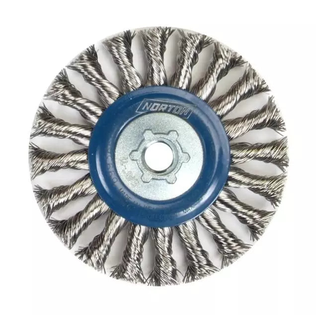 BROSSE ACIER 5'' X .020 X 5/8-11 STAINLESS NORTON (66252833488)