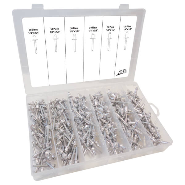 ASSORTIMENT DE 300 RIVETS 1/4" ATD-341