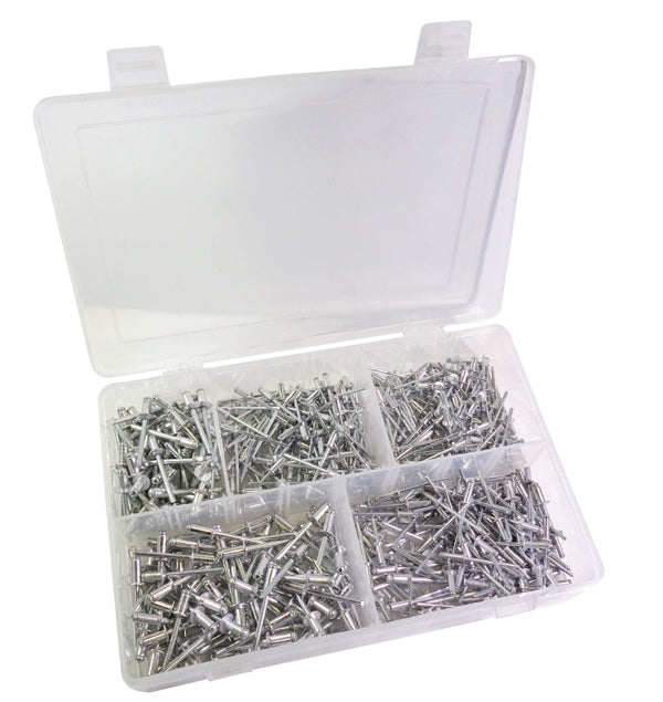 ASSORTIMENT DE 500 RIVETS EN ALUMINIUM