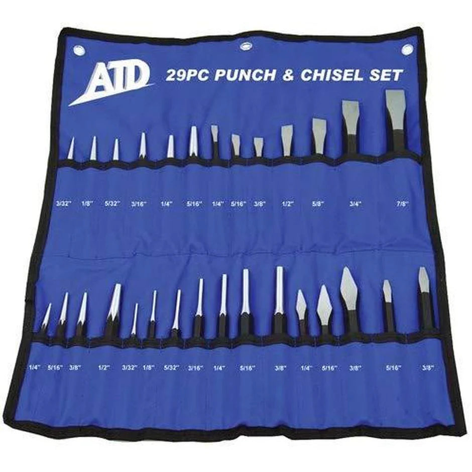 ENSEMBLE POINÇONS ET BURINS 29 PIÈCES ATD-729