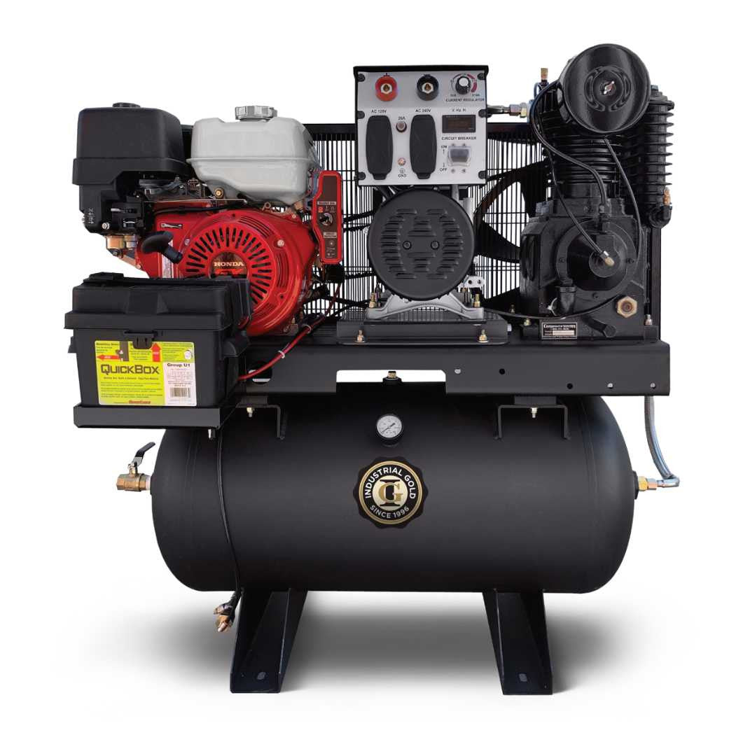 COMPRESSEUR 3 EN 1 (COMPRESSEUR SOUDEUSE GENERATRICE) 19 CFM 30 GALLONS CI13GEH30-GENWD