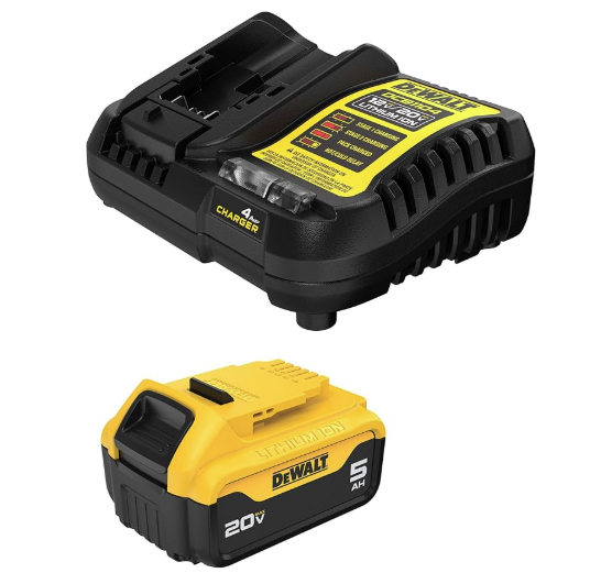 ENSEMBLE DE DÉPART DEWALT 5AH.