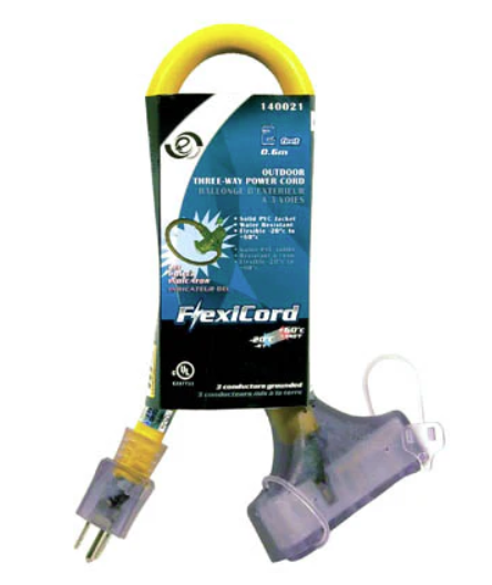 RALLONGE ELECTRIQUE 3 WAY 24'' PO.