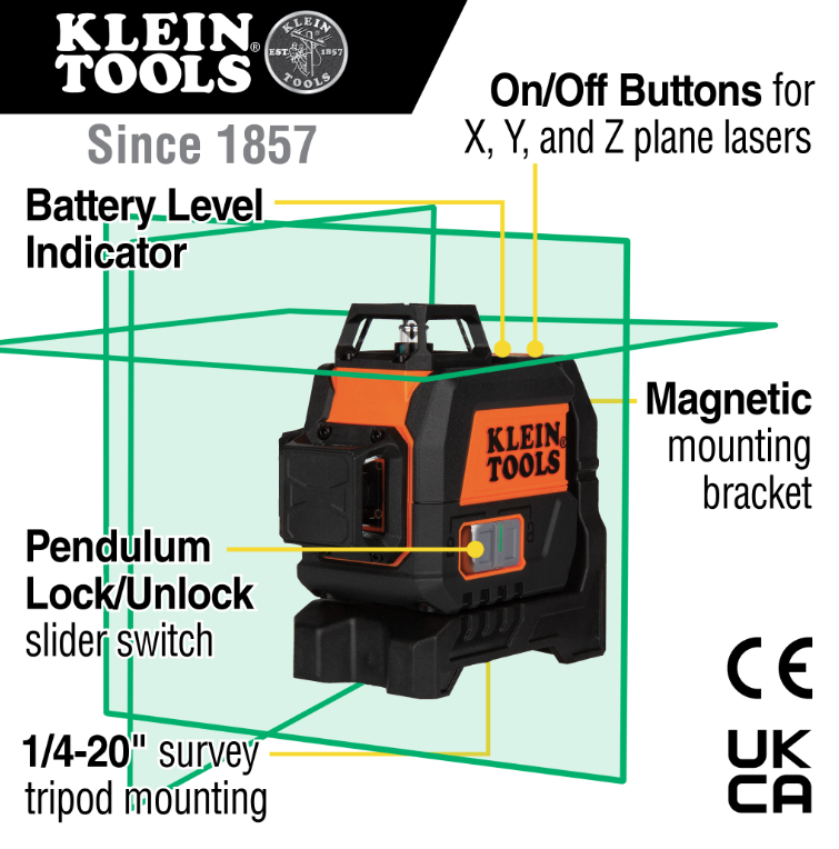 KLEIN 93CPLG GREEN LASER