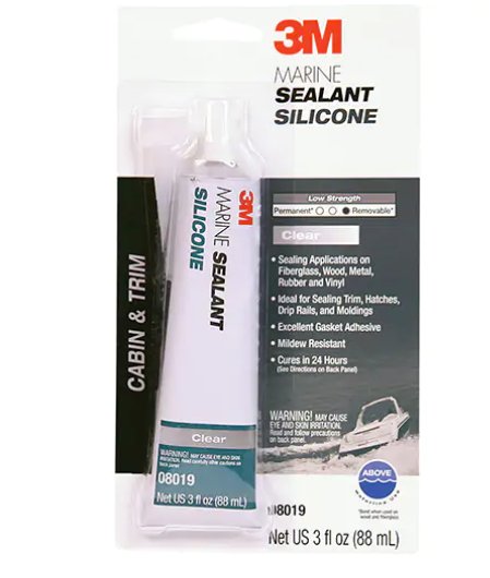 SILICONE DE CALIBRE MARIN TRANSPARENT 3Oz