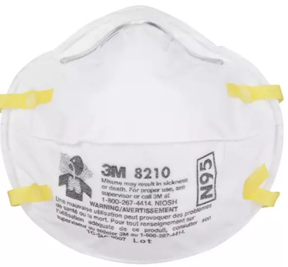 MASQUE DE PARTICULES 3M 8210 N95 (Boite de 20)