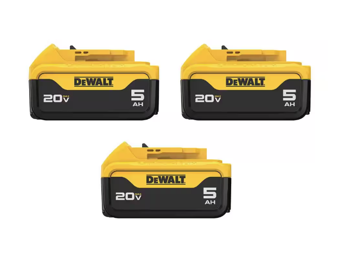 Paquet de 3 batteries 20V. 5AH.