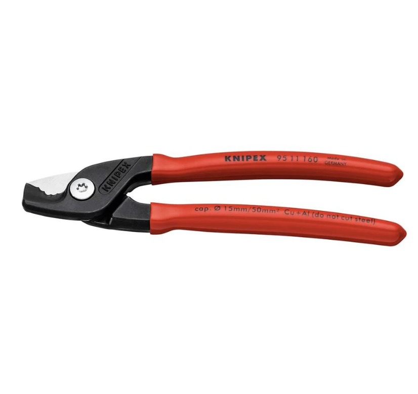 KNIPEX CABLE SHEARS PLIERS 6-1/4" 9511160SBA
