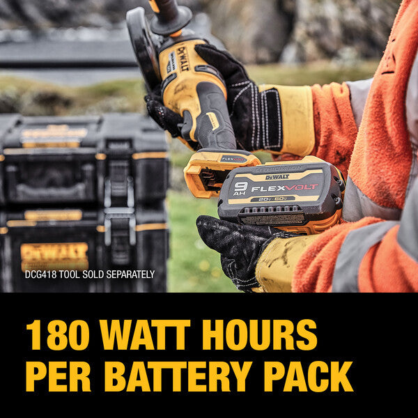 Paquet de 4 batteries DeWalt Flexvolt 9 ah 20V/60V Max - DCB609